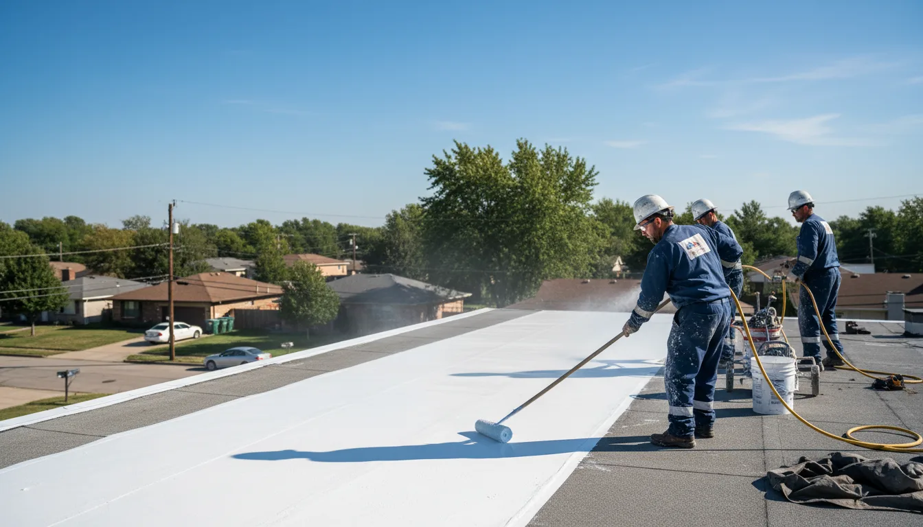 Commercial roof coating in Manchester, NY near me